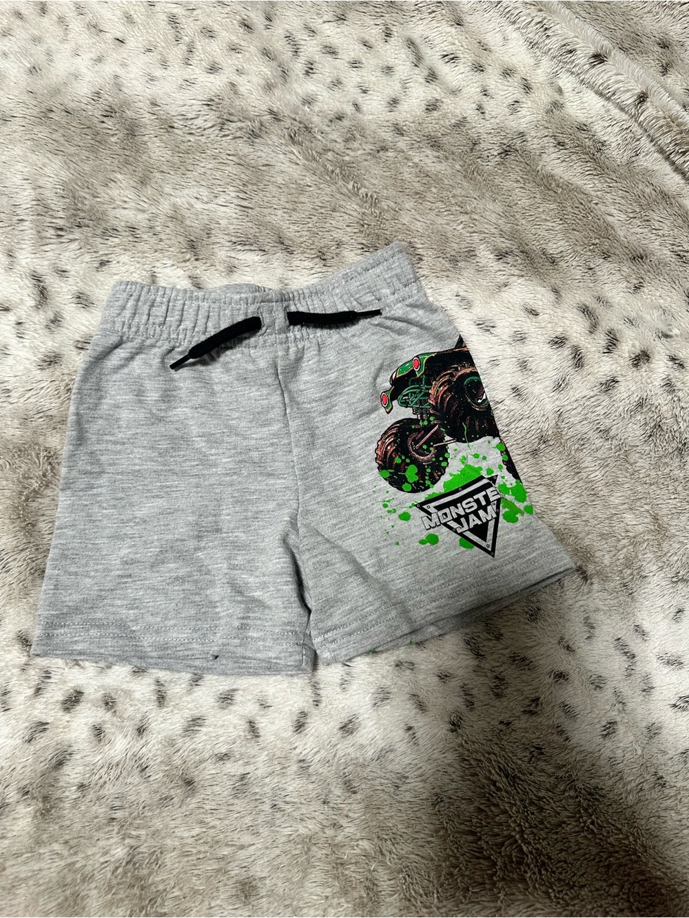 Grey Boys' Graphic Shorts Monster Jam